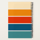 Breitband Retro Strickmonogramm Persönlich Notizblock (Rückseite)