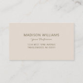 Breitband Streifen Modernes klassisches Gold Visitenkarte (Rückseite)