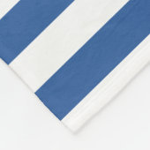 Breitblauer Horizontalstreifen Goldname und Daisy Fleecedecke (Ecke)