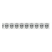 Breite 3ins Ribbon - Rock Chick Skulls Ripsband (Vorderseite)