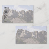 Breite Ansicht, der Mount Rushmore, South Dakota Visitenkarte (Vorne/Hinten)