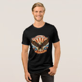 Breite deine Flügel aus Tri-Blend Shirt (Vorderseite voll)