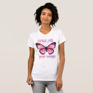 Breite deine Flügel – Inspirierender Schmetterling T-Shirt