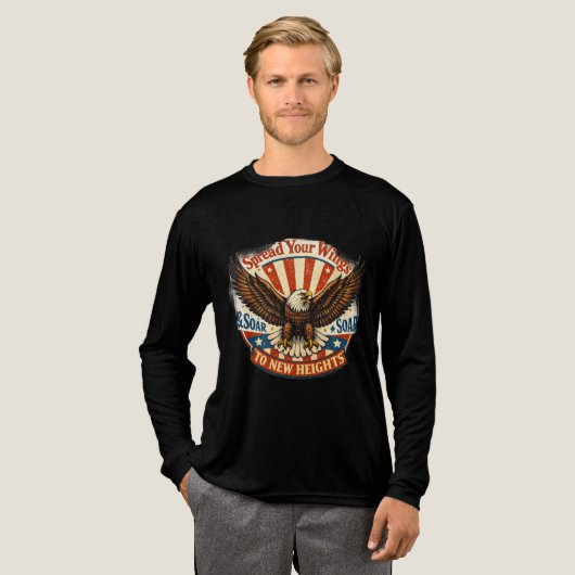Breite deine Flügel Tri-Blend Shirt (Volle Vorderseite)