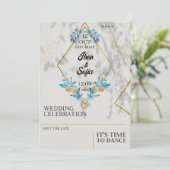 Breite Einladung (Stehend Vorderseite)