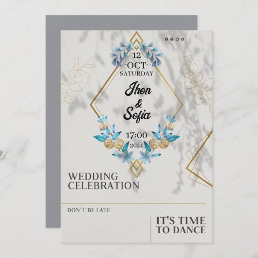 Breite Einladung (Vorne/Hinten)