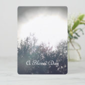 BREITE EINLADUNG Flachkarte Ein gesegnetes Tagesde (Stehend Vorderseite)