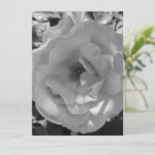 BREITE EINLADUNG Flachkarte ROSE STIL DESIGN (Stehend Vorderseite)