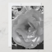 BREITE EINLADUNG Flachkarte ROSE STIL DESIGN (Rückseite)