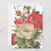 BREITE EINLADUNG Flachkarte ROSE STIL DESIGN (Rückseite)