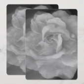 BREITE EINLADUNG Flachkarte SCHÖNE ROSE STIL (Vorne/Hinten)