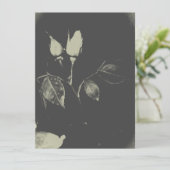 BREITE EINLADUNG ROSE DESIGN STIL (Stehend Vorderseite)