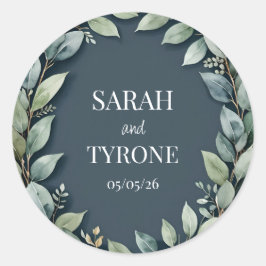 BREITE EUCALYPTUS-KRIMINALITÄT RUNDER AUFKLEBER