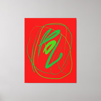 Breite Geste Stretched Canvas Print Leinwanddruck