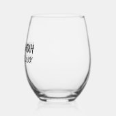 BREITE KUSTOM STEMLESS WEINGLAS OHNE STIEL (Links)