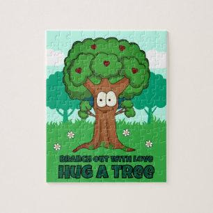 Breite Liebe aus Umarme einen Baum Puzzle