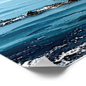 Breite Mittelmeerküste Poster (Ecke)