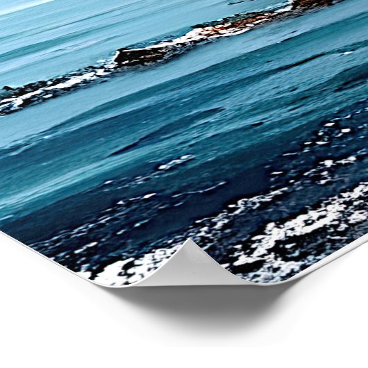 Breite Mittelmeerküste Poster (Ecke)