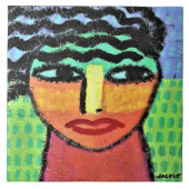 Breite offene Abstrakte Malerei auf OSB-Motherboar Fliese (Vorderseite)