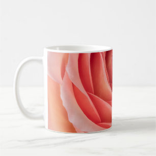 breite offene orange rosa Rosenblüte Innenherz mac Kaffeetasse