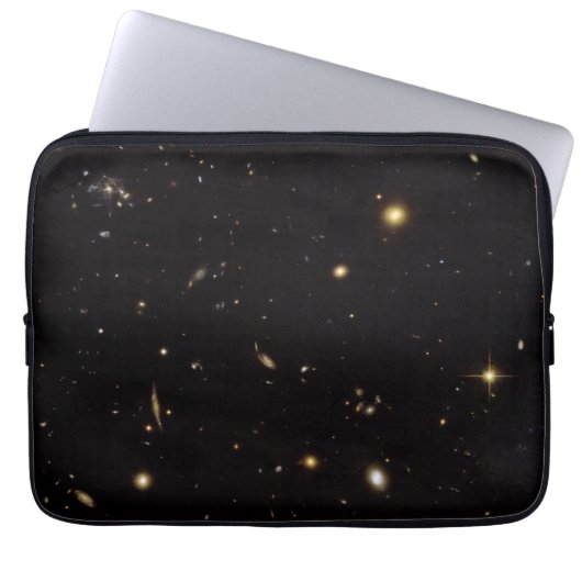 Breite Sicht auf Spiderweb Galaxy Field.ai Laptopschutzhülle (Vorderseite)