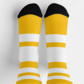 Breite Streifen Gelb Socken (Oben)