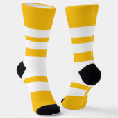 Breite Streifen Gelb Socken (Gewinkelt)