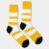 Breite Streifen Gelb Socken (Rechts)