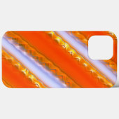 Breite Streifen in Eis bis gelblich-orangefarbene Case-Mate iPhone Hülle (Rückseite (Horizontal))