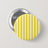 Breite Streifen - weiß und goldenes Gelb Button (Vorne & Hinten)
