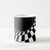 BREITE ÜBERPRÜFTE VORTEX-optische Illusion Kaffeetasse (Mittel)