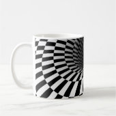 BREITE ÜBERPRÜFTE VORTEX-optische Illusion Kaffeetasse (Links)