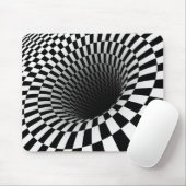BREITE ÜBERPRÜFTE VORTEX-optische Illusion Mousepad (Mit Mouse)