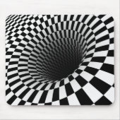 BREITE ÜBERPRÜFTE VORTEX-optische Illusion Mousepad (Vorne)