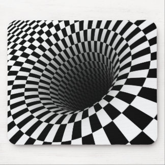 BREITE ÜBERPRÜFTE VORTEX-optische Illusion Mousepad