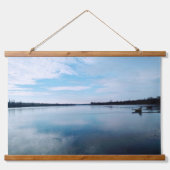 Breite Ufer des Dnieper Wandteppich Mit Holzrahmen (Vorne)