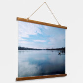 Breite Ufer des Dnieper Wandteppich Mit Holzrahmen (Gewinkelt)