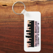 Breite und Länge der Baltimore Skyline Schlüsselanhänger (Vorderseite)