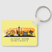 Breite und Länge der Skyline von Las Vegas Schlüsselanhänger (Vorderseite)