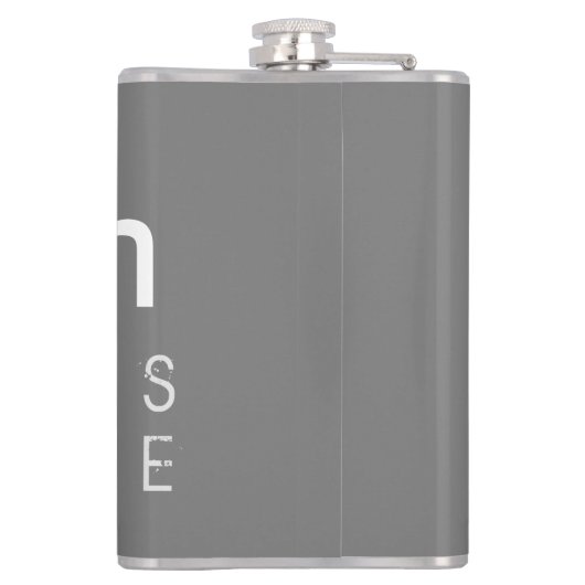 Breite und Länge Flachmann (Rückseite)