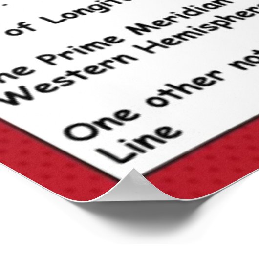 Breite und Länge Poster (Ecke)