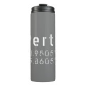 Breite und Länge Thermosbecher (Vorderseite)