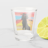 BREITE ZUSTOM-Shotbrille, Sunset Romantic Schnapsglas (Rückseite)