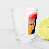 BREITE ZUSTOM-Shotbrille, Sunset Romantic Schnapsglas (Links)