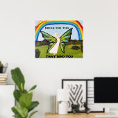 BREITEN SIE DIE KRAWATTE, DIE SIE POSTER BINDEN (Heimbüro)