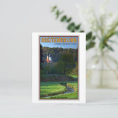 Breitenbrunn - Stream und Kirche Postkarte (Stehend Vorderseite)