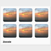 BREITENDES PSALM 118:24 SONNENRISE-FOTO QUADRATISCHER AUFKLEBER (Blatt)