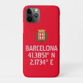 Breitengrad Barcelona - Wappendecke Case-Mate iPhone Hülle (Rückseite)