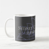 Breitengrad der Sydney Opera Kaffeetasse (Links)