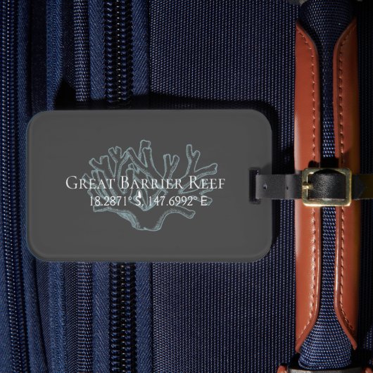 Breitengrad des Great Barrier Reef Gepäckanhänger (Vorderseite Insitu 4)